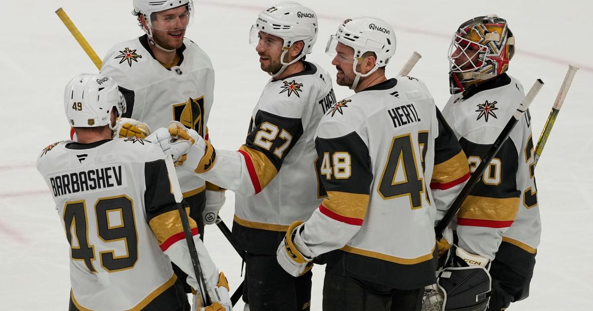 Hertl scores twice in 5-point game, Golden Knights beat Sharks 7-2 for 4th win in a row | Sports