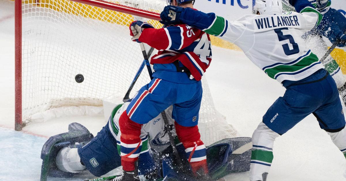 Canadiens defeat Canucks 6-3 with 3-goal outburst in third period | National Sports