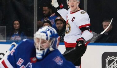 Brady Tkachuk scores his 200th goal as the Senators beat the Rangers 8-4 | National Sports