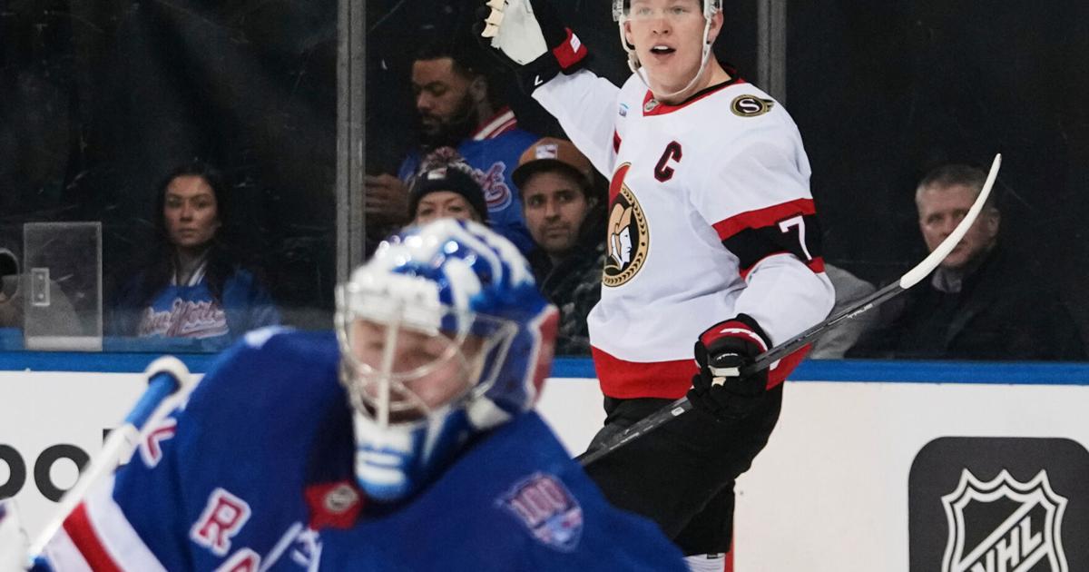 Brady Tkachuk scores his 200th goal as the Senators beat the Rangers 8-4 | National Sports