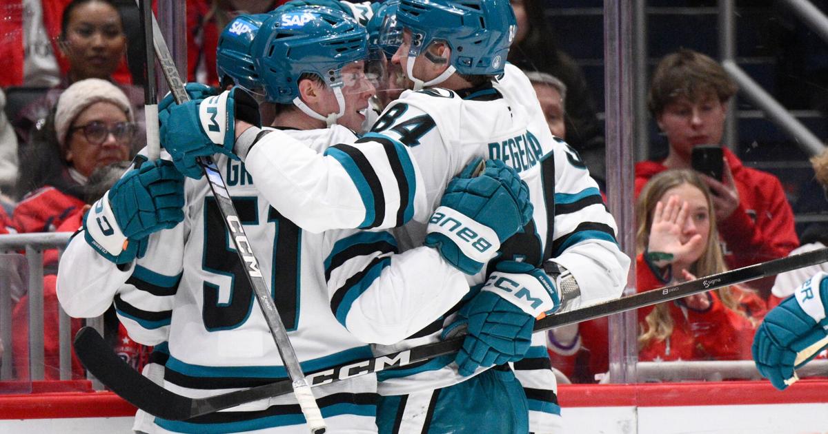 Sharks' 3-goal second period keys 3-2 victory over Capitals | Sports