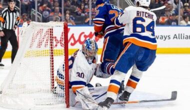 Sorokin enjoys 'outstanding' performance with NHL-leading fifth shutout vs. Oilers | National Sports