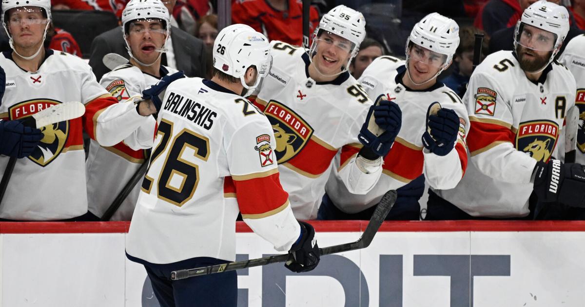 Panthers rebound from an 8-goal loss to Carolina, beat Capitals 5-2 in Washington | National Sports