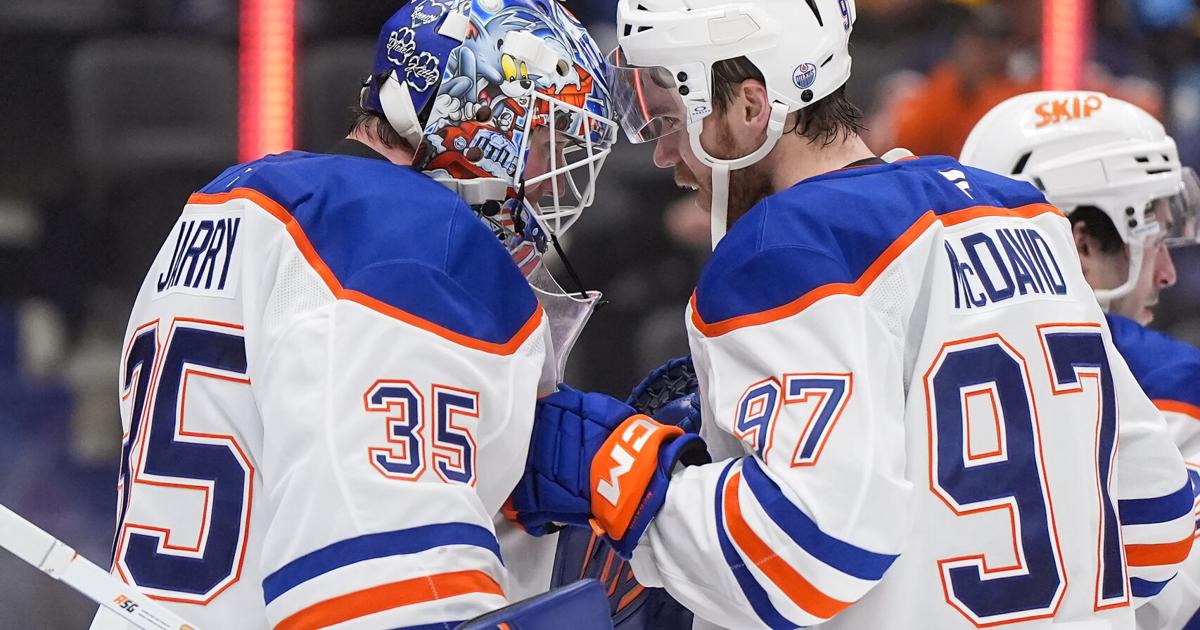Jarry makes 31 saves in Oilers' 6-0 victory as Canucks drop 10th straight | Sports