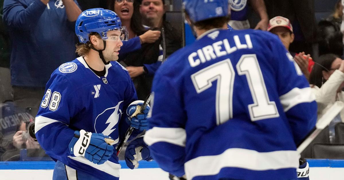 Brandon Hagel scores 2 goals to reach 25 as Lightning continue surge with 4-1 win over Sharks | National Sports