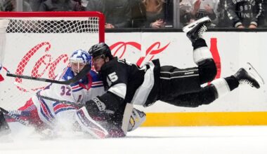 Anton Forsberg excels in relief of injured Darcy Kuemper in LA Kings' 4-3 win over slumping Rangers | National Sports