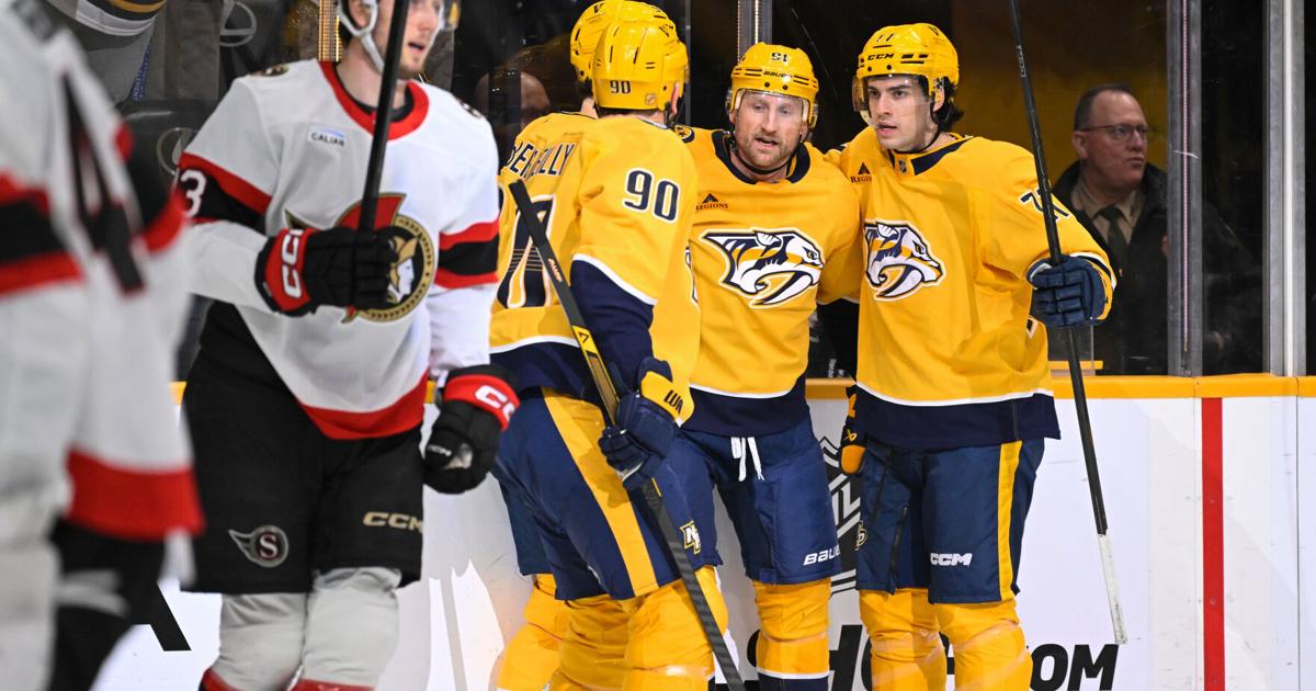 Stamkos breaks late tie with 3rd goal of game, Predators rally to beat Senators 5-3 |