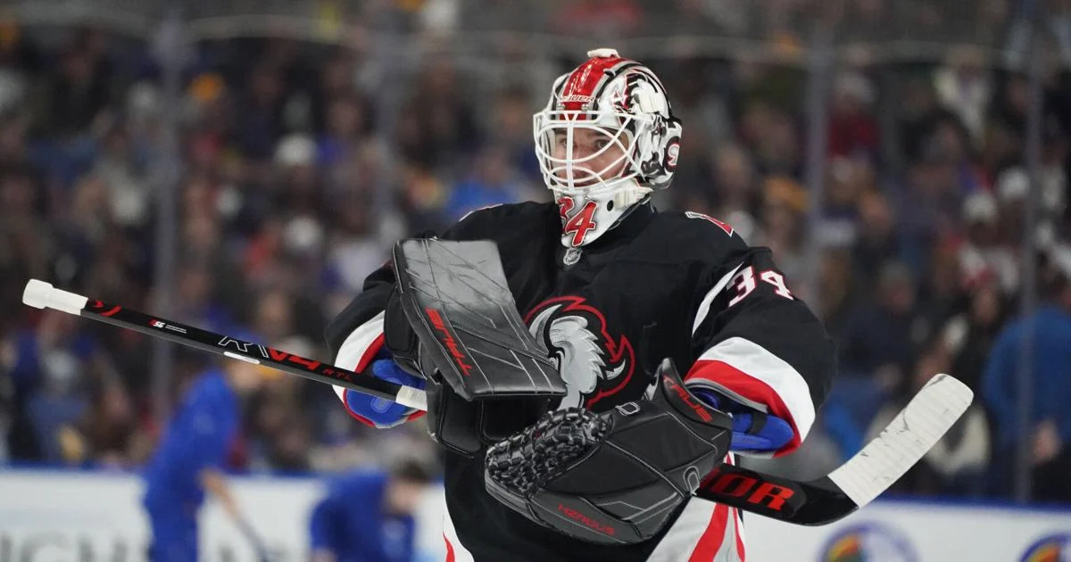 Sabres Notebook: Alex Lyon goes for franchise record as club awaits word on Ukko-Pekka Luukkonen - buffalonews.com