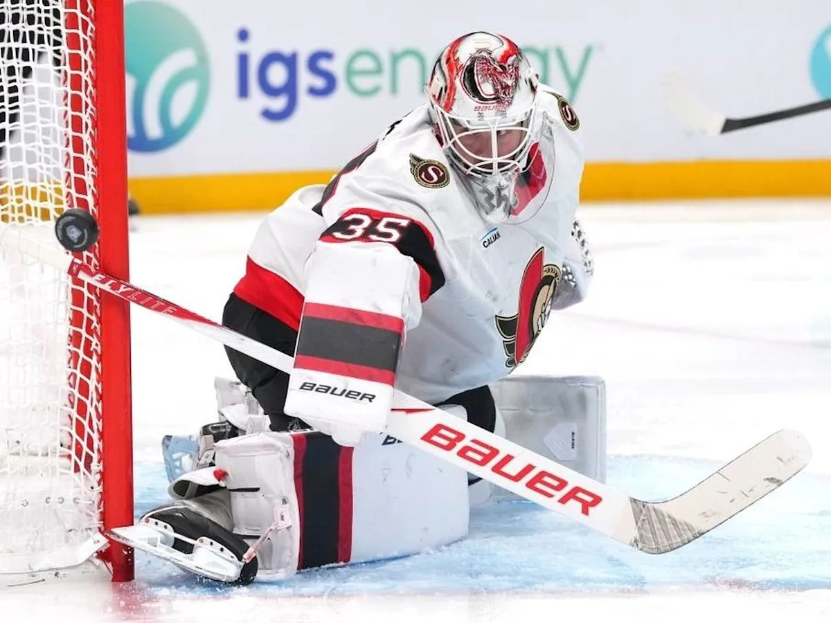 Linus Ullmark returns to the Ottawa Senators and backs up against Vegas