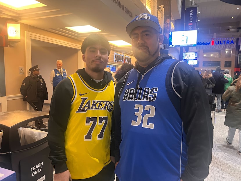 Bobby Ayala Sr. (right) and Bobby Ayala Jr. made the trip through a winter storm from...