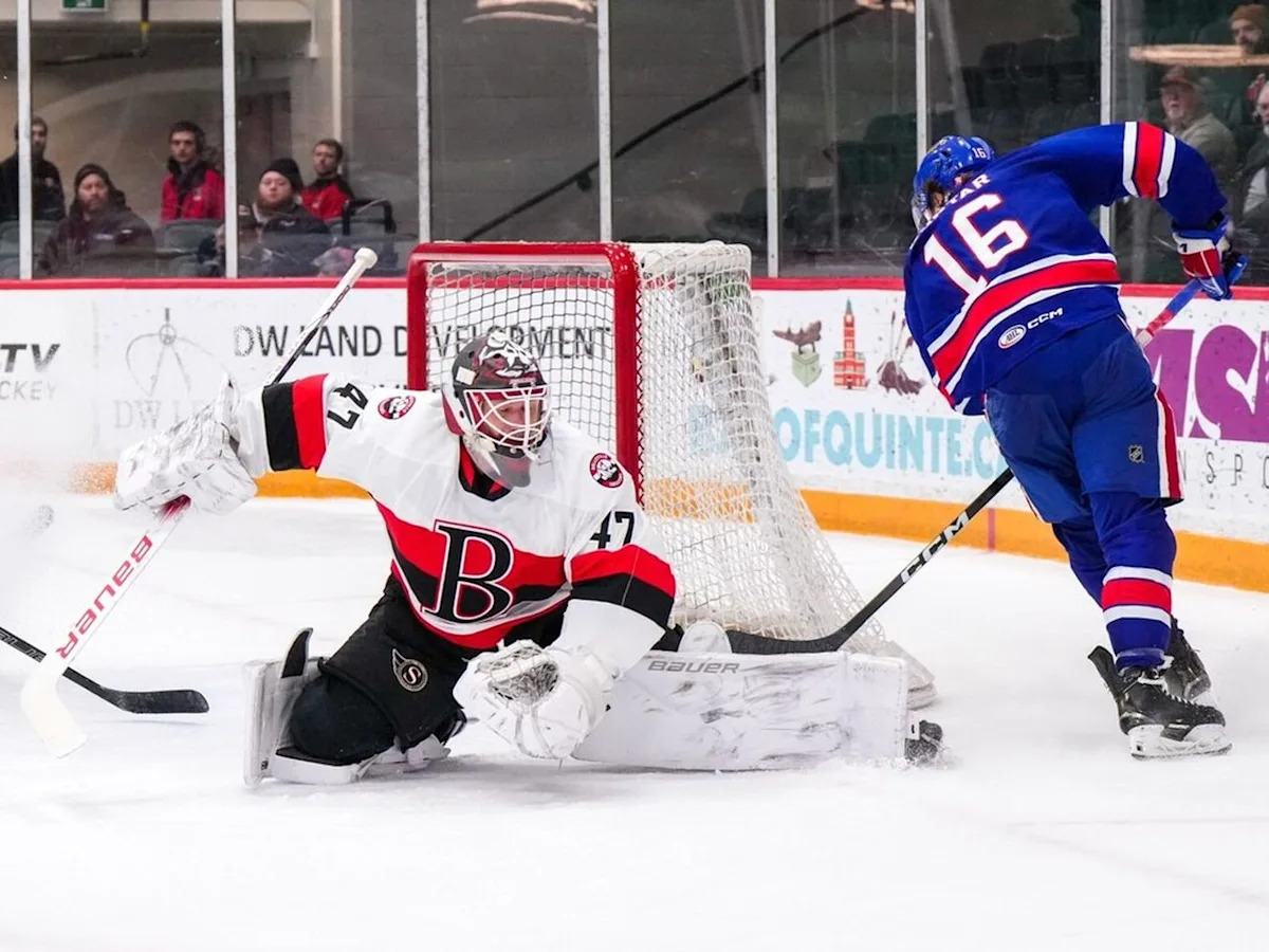 Goaltender James Reimer comes up short in AHL debut with Belleville Senators