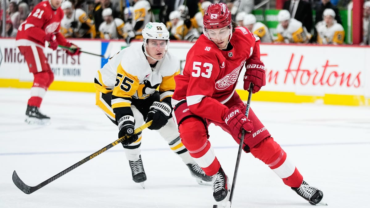 Red Wings swept by Penguins in slow start to new year