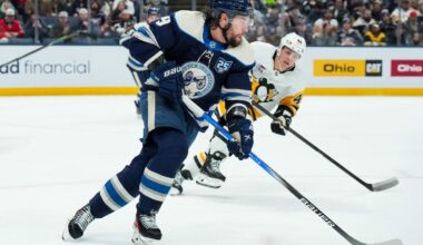 Columbus Blue Jackets drop 1st period lead, lose 5-4 in OT to Penguins