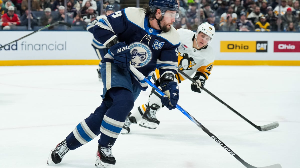 Columbus Blue Jackets drop 1st period lead, lose 5-4 in OT to Penguins