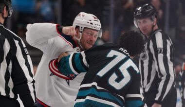 Mathieu Olivier, Ryan Reaves exchange blows in heavyweight NHL bout