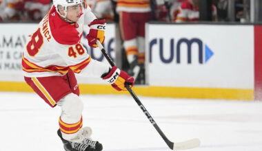 What does Rasmus Andersson trade mean for Flames in short-term?
