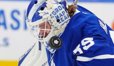 Why goalie Dennis Hildeby is keeping his chin up in return to AHL's Marlies