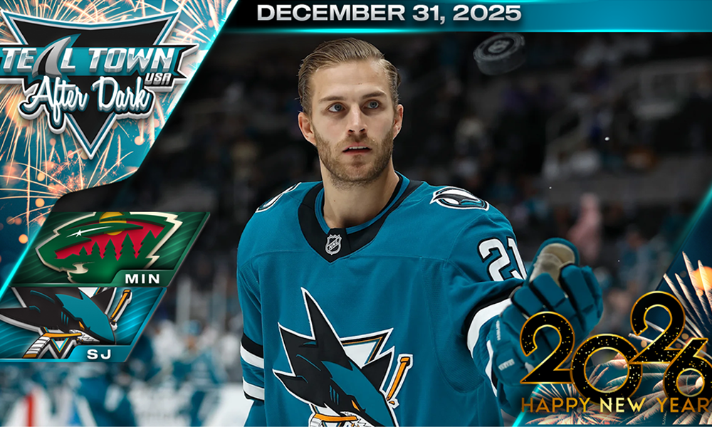 Sharks Sweep Season Series in Shootout Win Over Wild 4-3 - 12/31/2025 - Teal Town USA After Dark (Postgame)