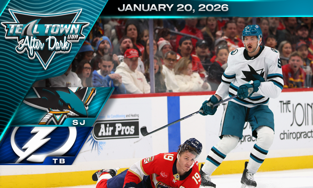 Sharks Hit by Lightning 4-1 - 1/20/2026 - Teal Town USA After Dark (Postgame)