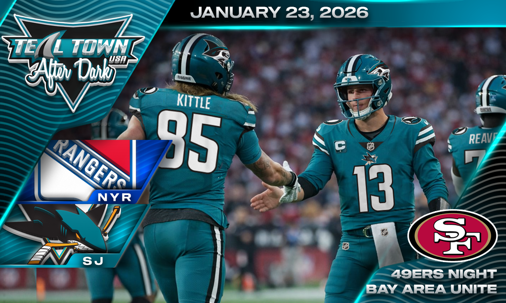 Sharks Mangle Rags in the 1st - Win 3-1 - 1/23/2026 - Teal Town USA After Dark (Postgame)