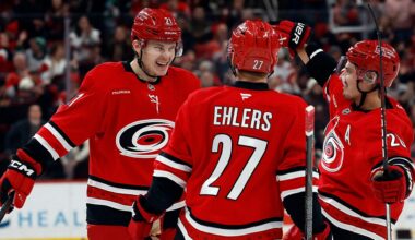 Hurricanes pummel Panthers 9-1 behind Ehlers hat trick