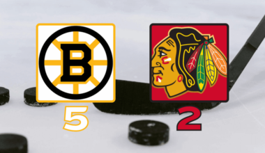 Boston Bruins, 5 vs. Chicago Blackhawks, 2; January 17, 2026