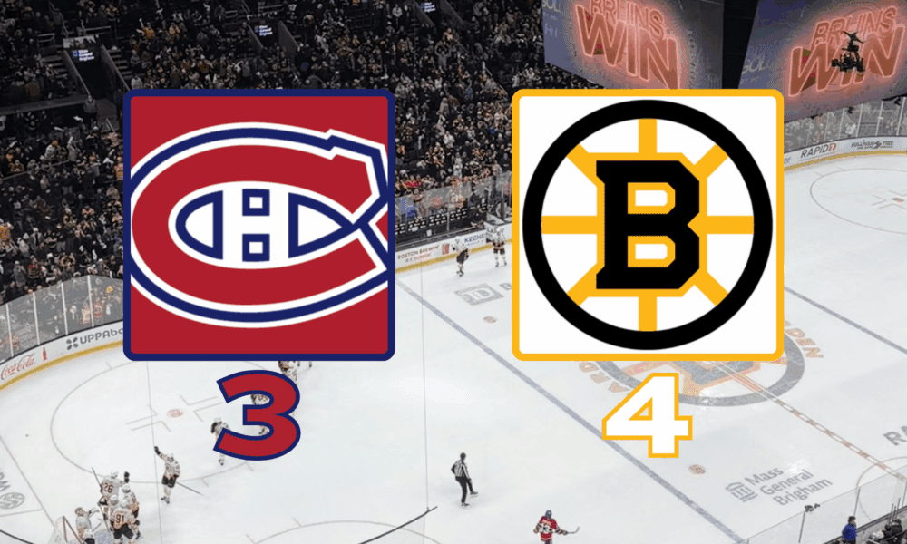 Canadiens 3-4 Bruins January 24, 2026 - TD Garden