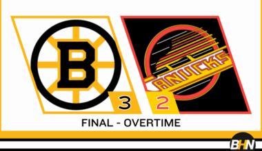 Boston Bruins 3-2 Vancouver Canucks Final OT January 3 2026