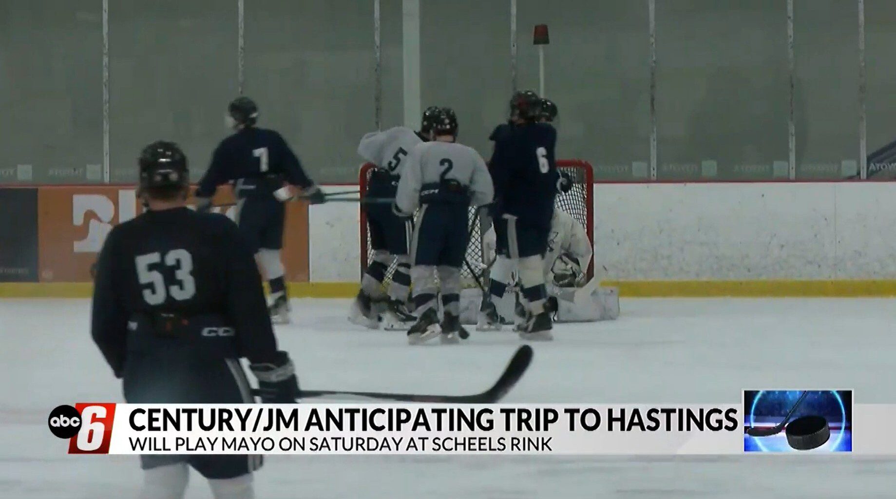 Century/JM Boys Hockey ready for trip to Hastings - ABC 6 News