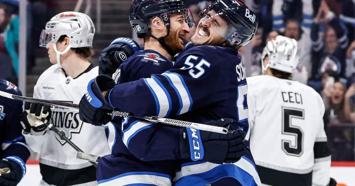 Winnipeg Jets finally win a game, downing L.A. 5-1 to end 11 game slide - Winnipeg