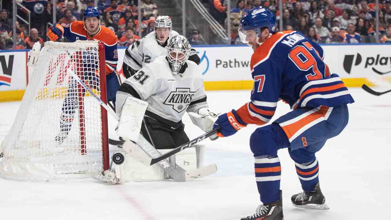 McDavid extends point streak, but Oilers fall to Kings in shootout