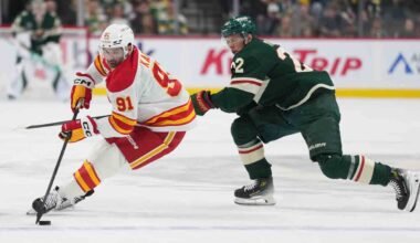 Flames shut down by Gustavsson in loss to Wild
