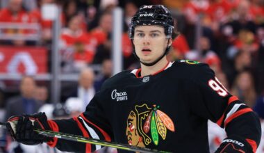 Connor Bedard back at Chicago Blackhawks practice after illness