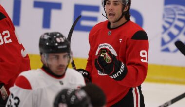 Chicago Blackhawks' Frank Nazar returns to practice