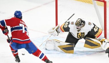Evans' OT winner lifts Canadiens past Golden Knights
