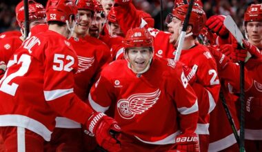 Kane passes Modano for most points by U.S.-born NHL player in Red Wings' 4-3 shootout loss to Capitals