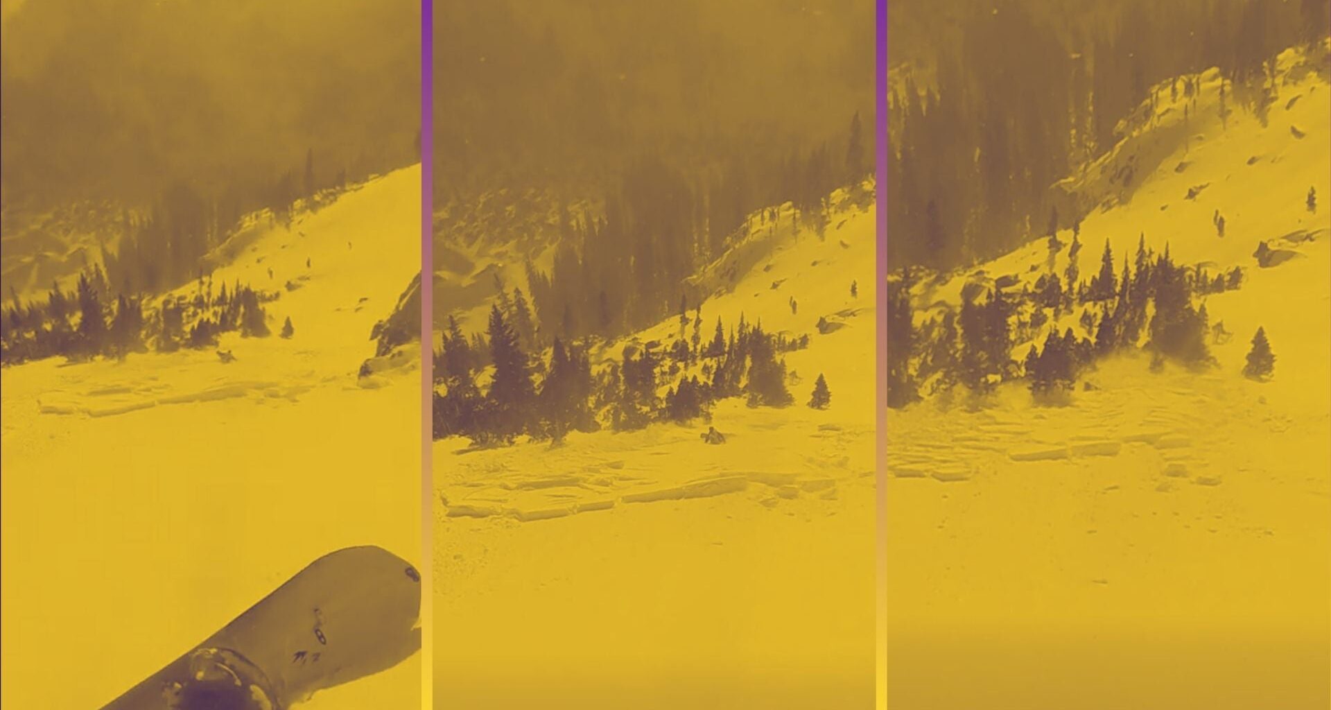 avalanche rocky mountain national park snowboarders