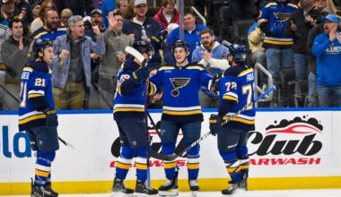 St. Louis Blues Week Ahead: Schedule & Storylines - "Open for Business," Skidding, Dvorsky and More - The Hockey Writers - St Louis Blues