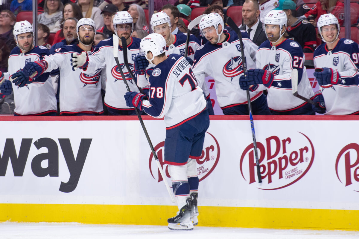 Damon Severson Columbus Blue Jackets