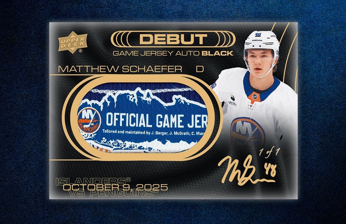 Upper Deck to create new NHL card chase with Debut Game Jersey inserts