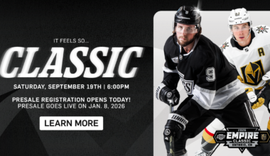 Ontario Reign | LA KINGS WILL HOST VEGAS GOLDEN KNIGHTS IN ONTARIO…
