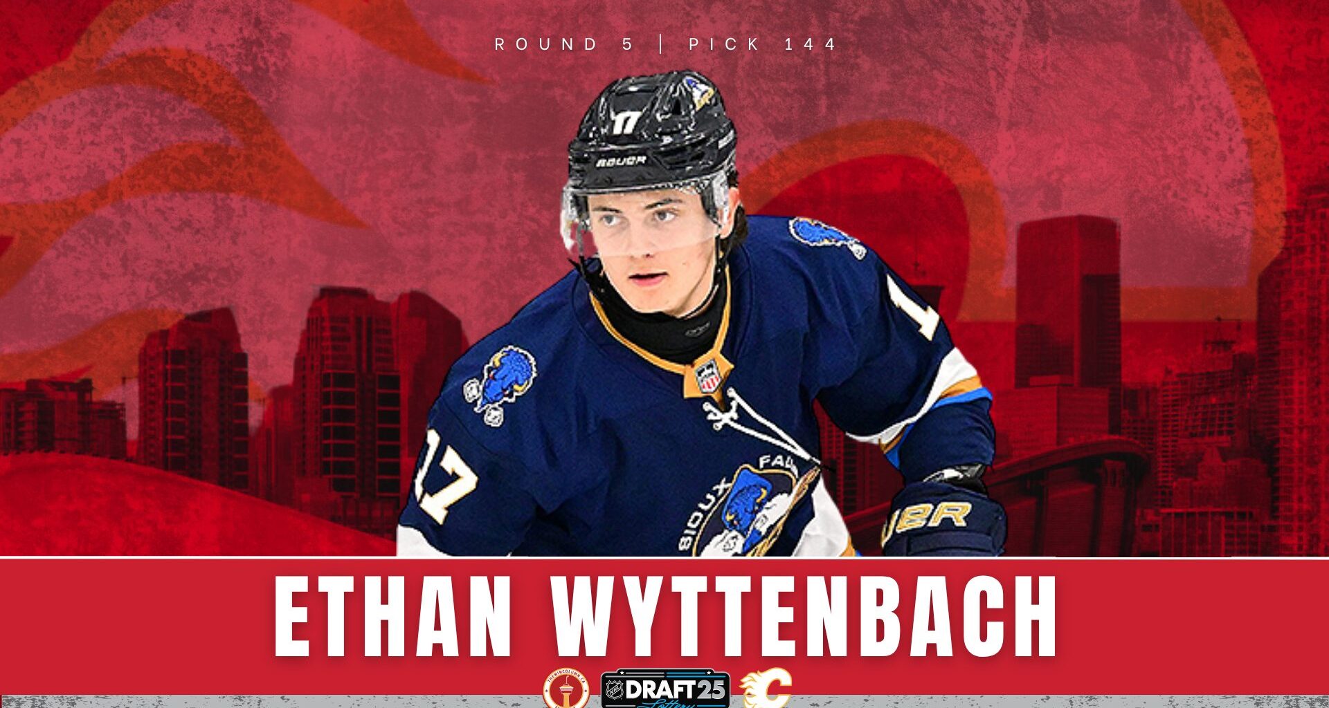 Calgary Flames 5th-round pick Ethan Wyttenbach nominated for Hobey Baker Award