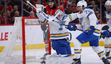Binnington’s roller-coaster continues with blowout loss, failed attempt to pull him