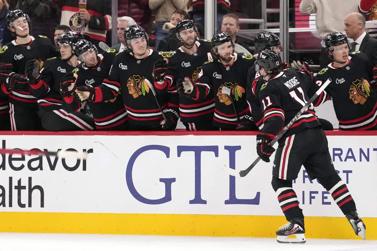 How a move to center unlocked Oliver Moore — and the Blackhawks lineup