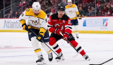 Jack Hughes leaves Devils game in first period two weeks before Olympics
