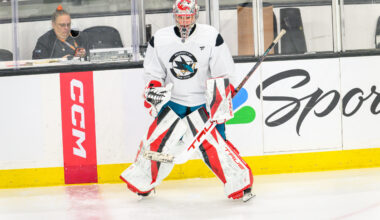 Sharks Top Goalie Prospect To Play NCAA Hockey in 26-27