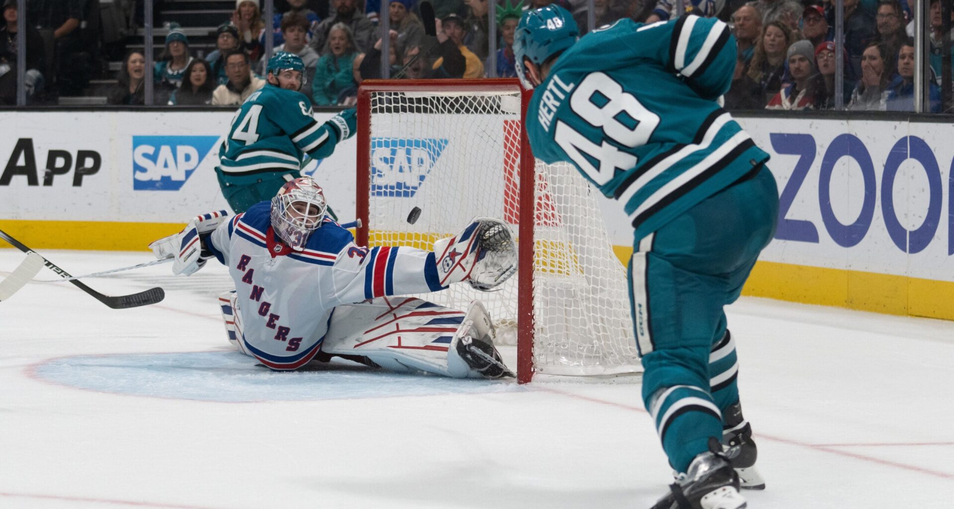 Celebrini and Sharks Host the Visiting New York Rangers