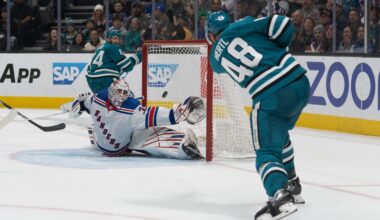 Celebrini and Sharks Host the Visiting New York Rangers