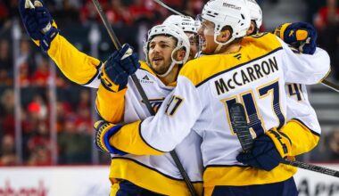 Predators beat Flames 4-3 as Nicolas Hague breaks tie with 28 seconds left