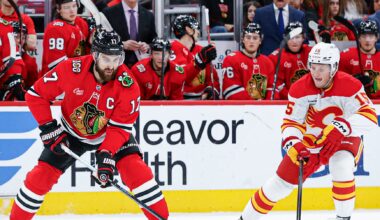 Early special-teams goals propel Flames past Blackhawks